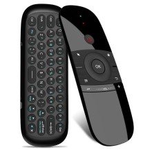 Ασύρματο mini πληκτρολόγιο - Webchip W1 Air Mouse για Andriod/Windows/Mac OS/Linux/Smart TVs - Μαύρο
